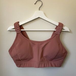 Duluth Trading Co Mauve Sports Bra, Size L